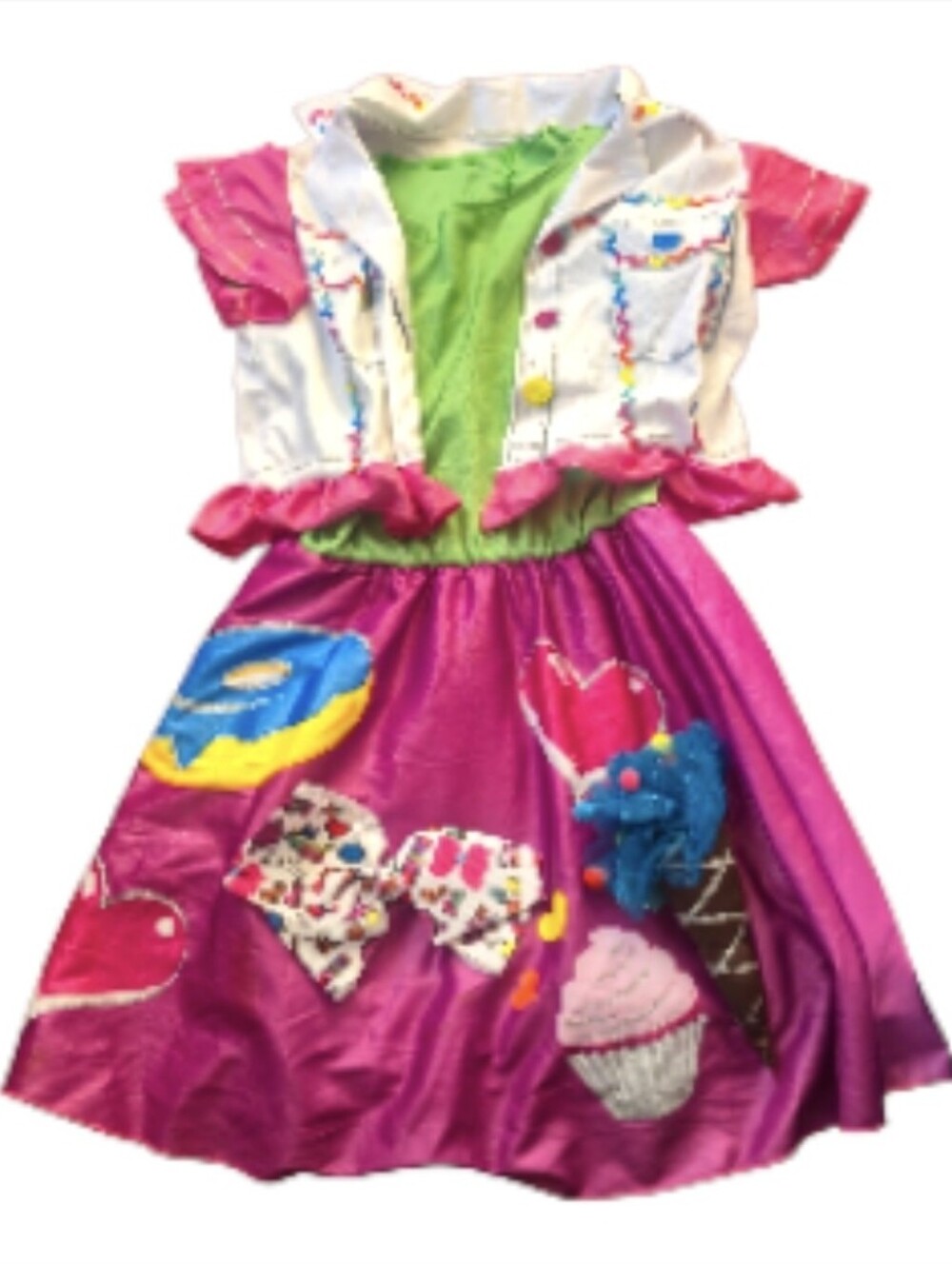 Girls Pink Candy-Patch Dress Costume - Brand: